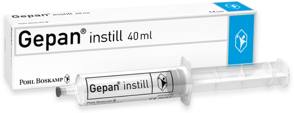 Pohl-Boskamp Produkt: Gepan® instill Spritze und Verpackung 