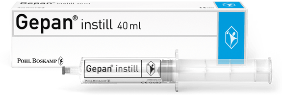Pohl-Boskamp Produkt: Gepan® instill Spritze 40 ml und Verpackung