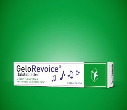 GeloRevoice® - lindert Hustenreiz und Heiserkeit nicht nur bei Vielrednern